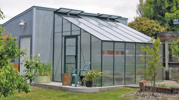 Lean to greenhouse